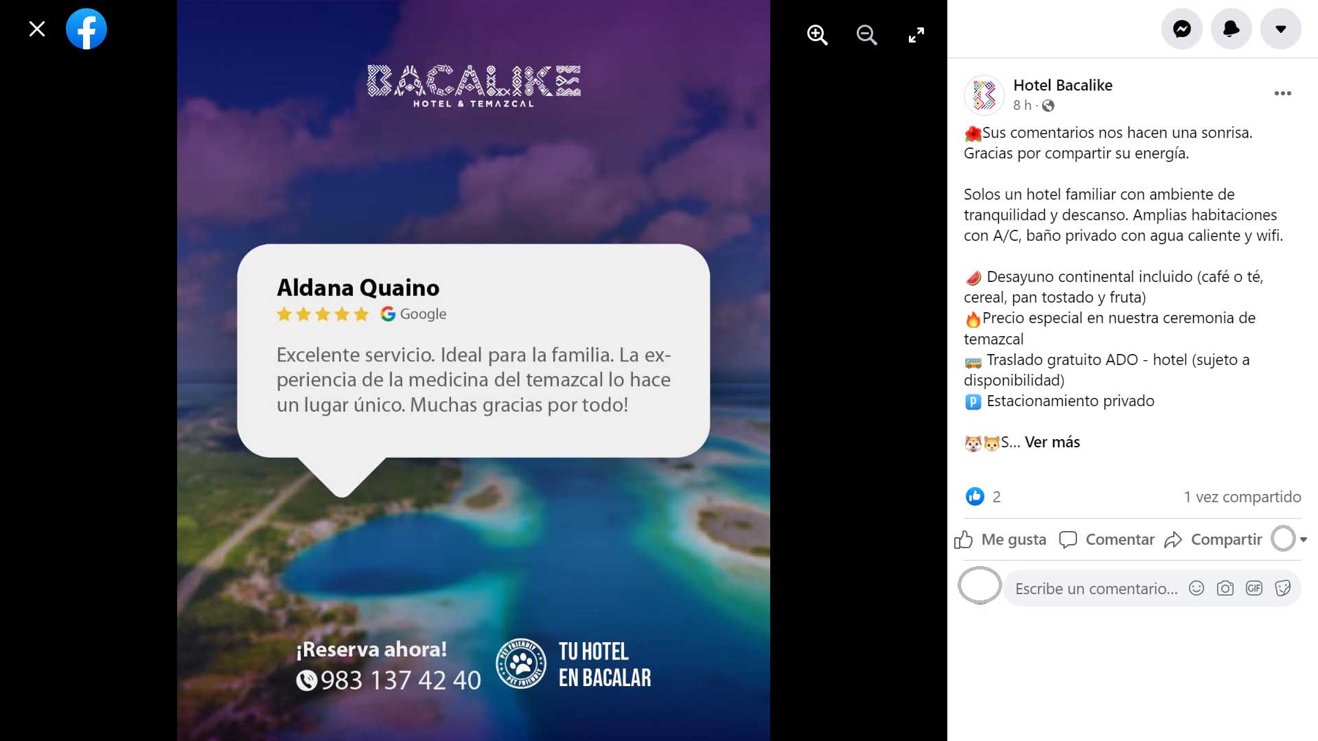 Ejemplos de publicidad hoteles: Bacalike