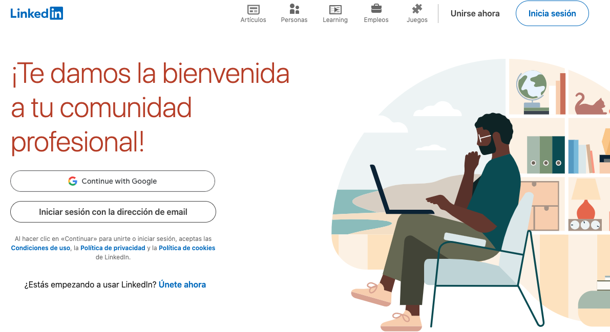 LinkedIn ejemplo de las ventajas de las redes sociales