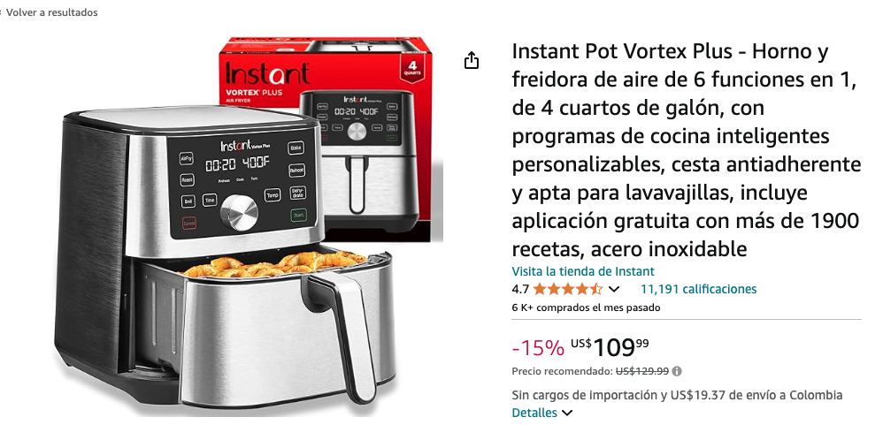 Freidora de aire