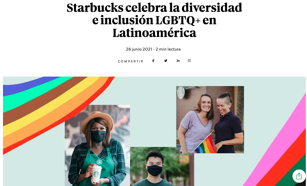 Campaña LGBT Starbucks