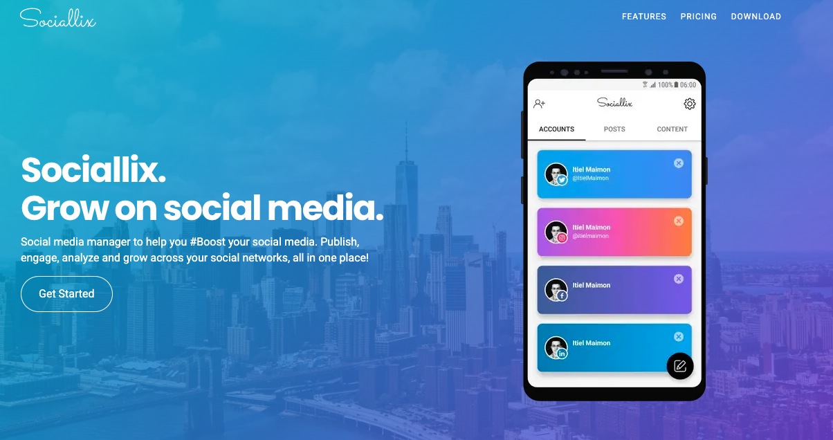 Herramientas para programar en redes sociales: Sociallix
