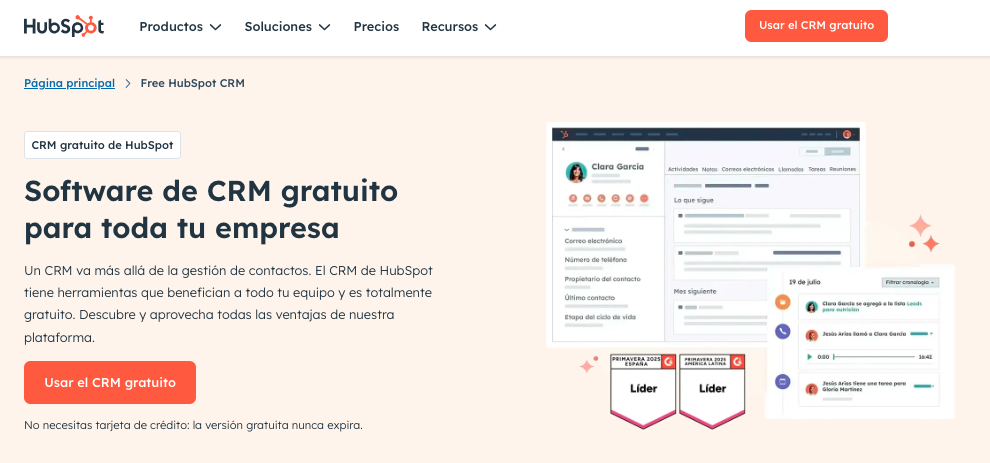 Herramientas para estrategias para optimizar costos: HubSpot