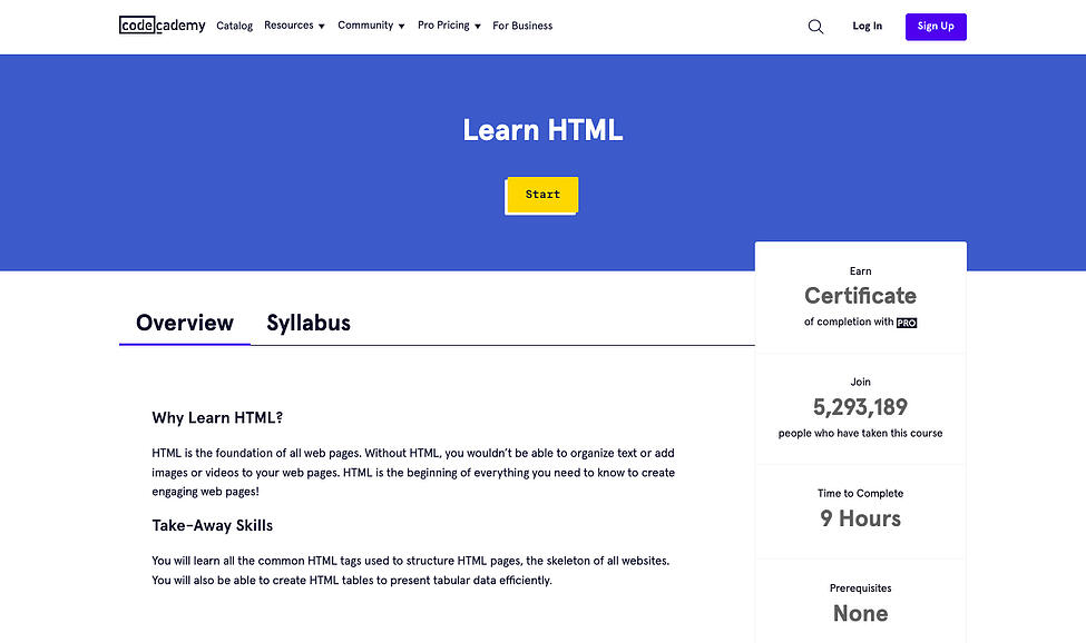Cómo aprender HTML: Codeacademy