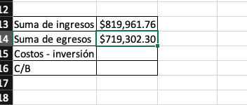 Costo-beneficio paso a paso en Excel