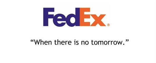 Ejemplo de slogans famosos: FedEx