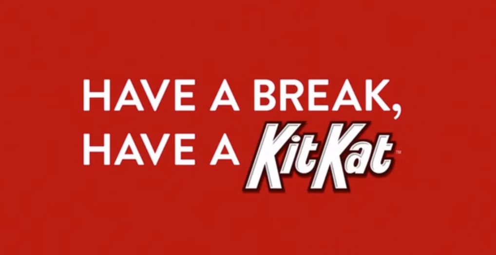 Ejemplo de slogans famosos: Kit Kat