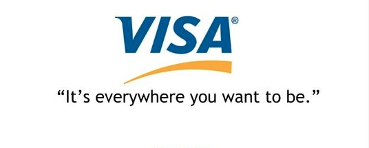 Ejemplo de slogans famosos: Visa