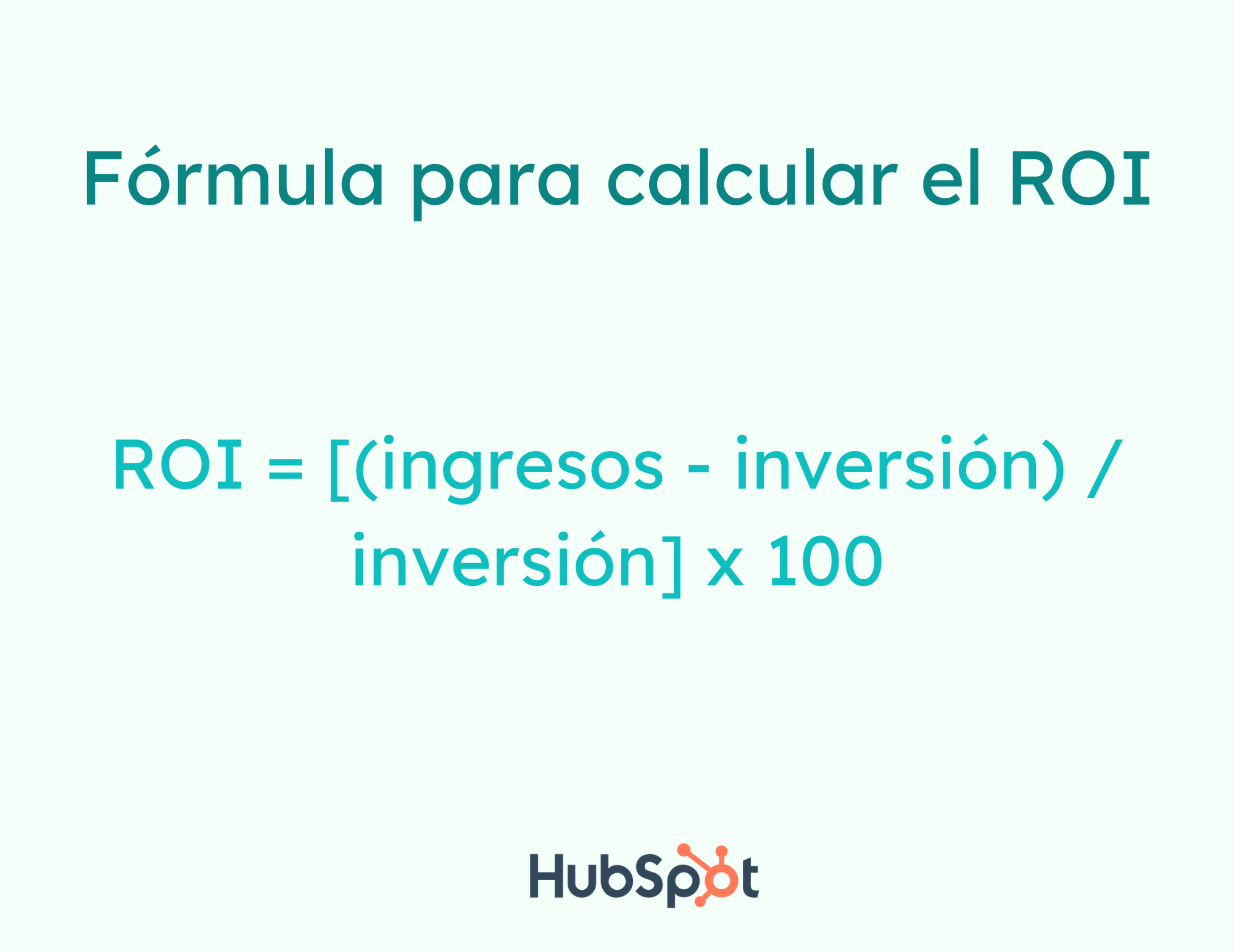 Formula para calcular el ROI
