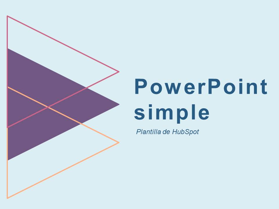 Diapositiva de PowerPoint: opción de HubSpot