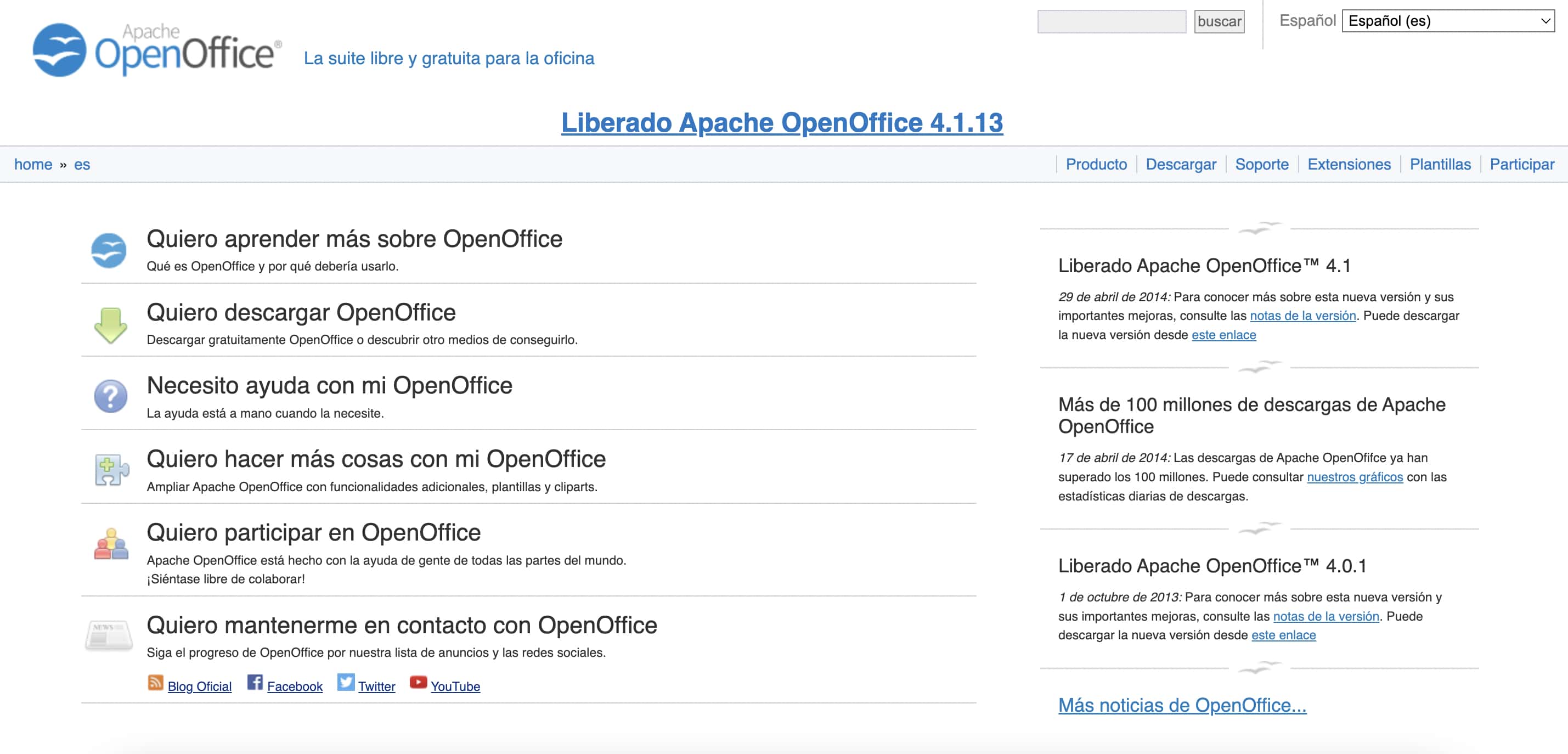 Ejemplo de alternativas a PowerPoint - Apache Open Office