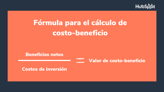 Fórmula del análisis de costo-beneficio