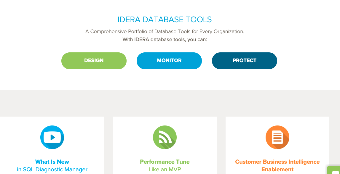 Software de auditoría de base de datos: IDERA