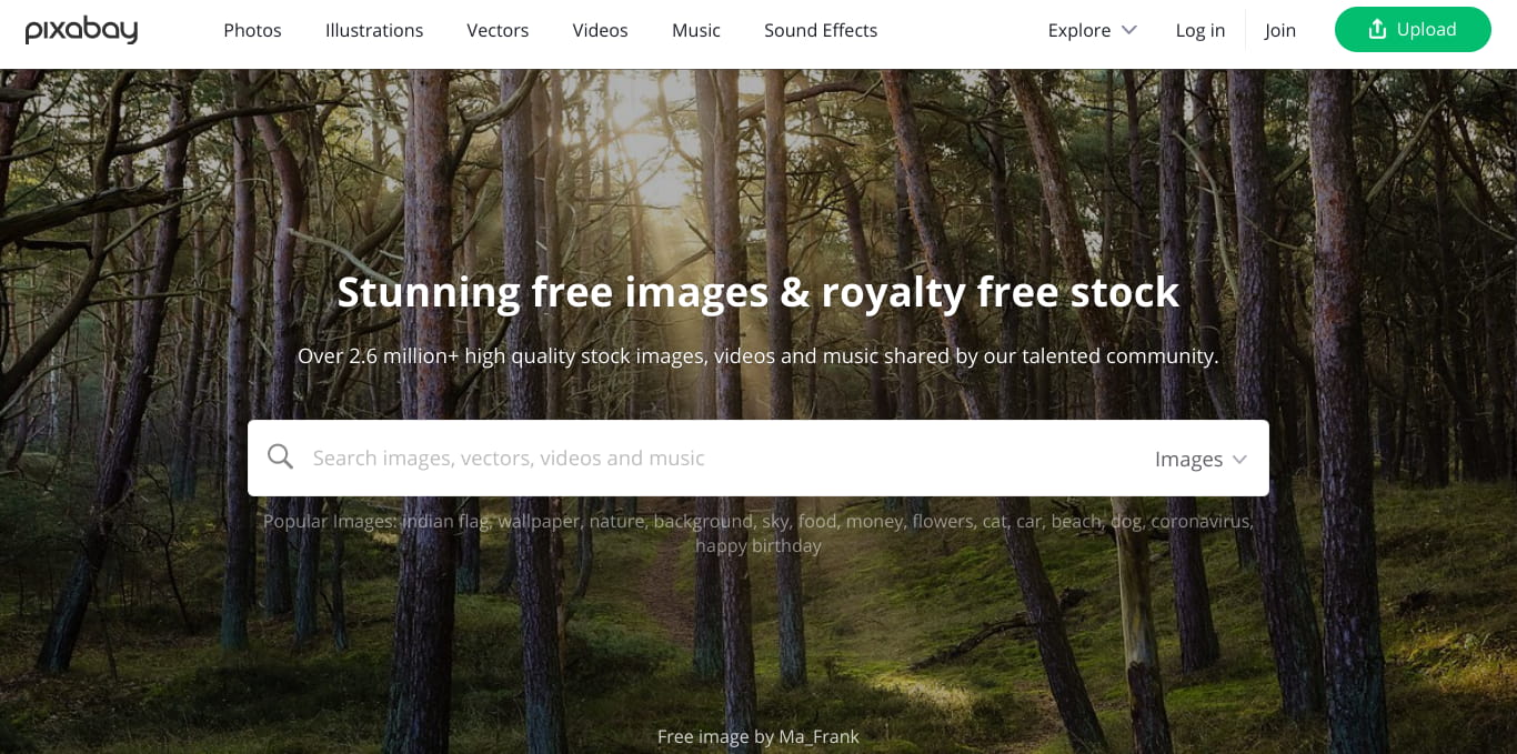 Mejores bancos de imágenes gratuitas con derechos de autor: Pixabay
