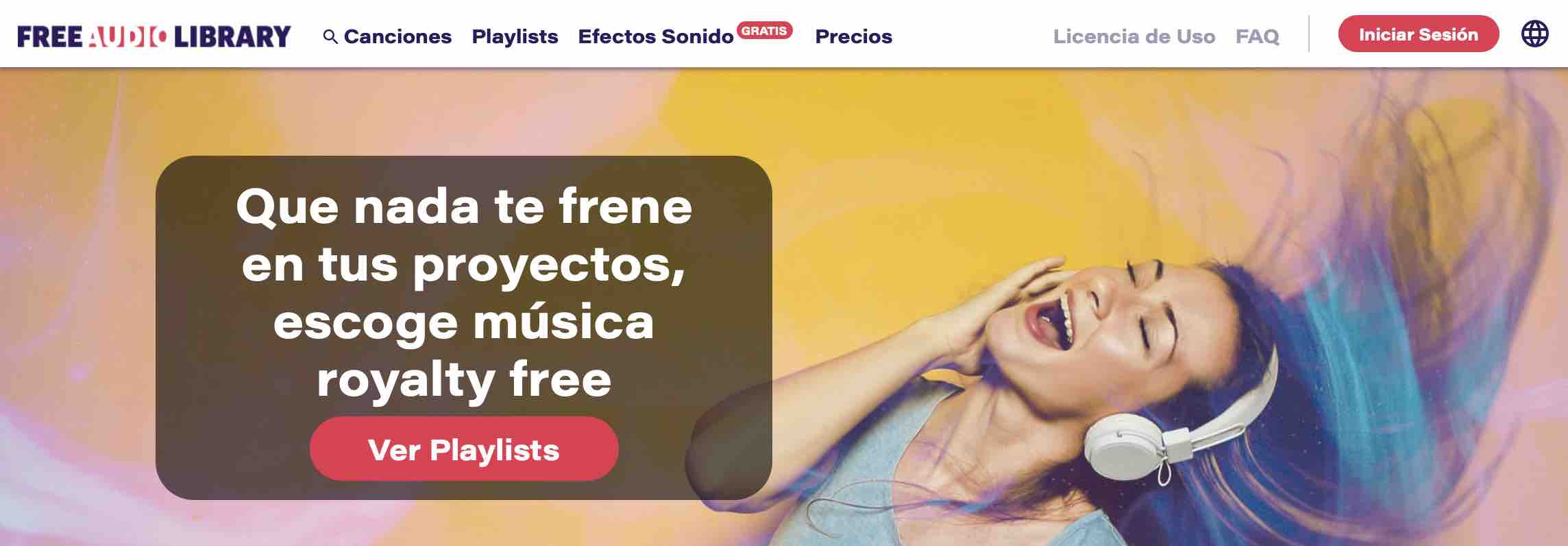 Banco de musica libre de derechos: Freeaudiolibrary