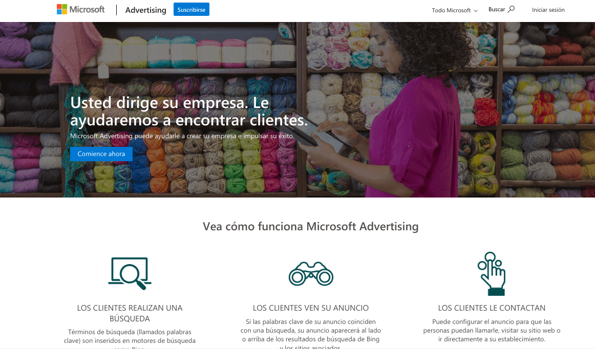 Plataforma de PPC: Microsoft