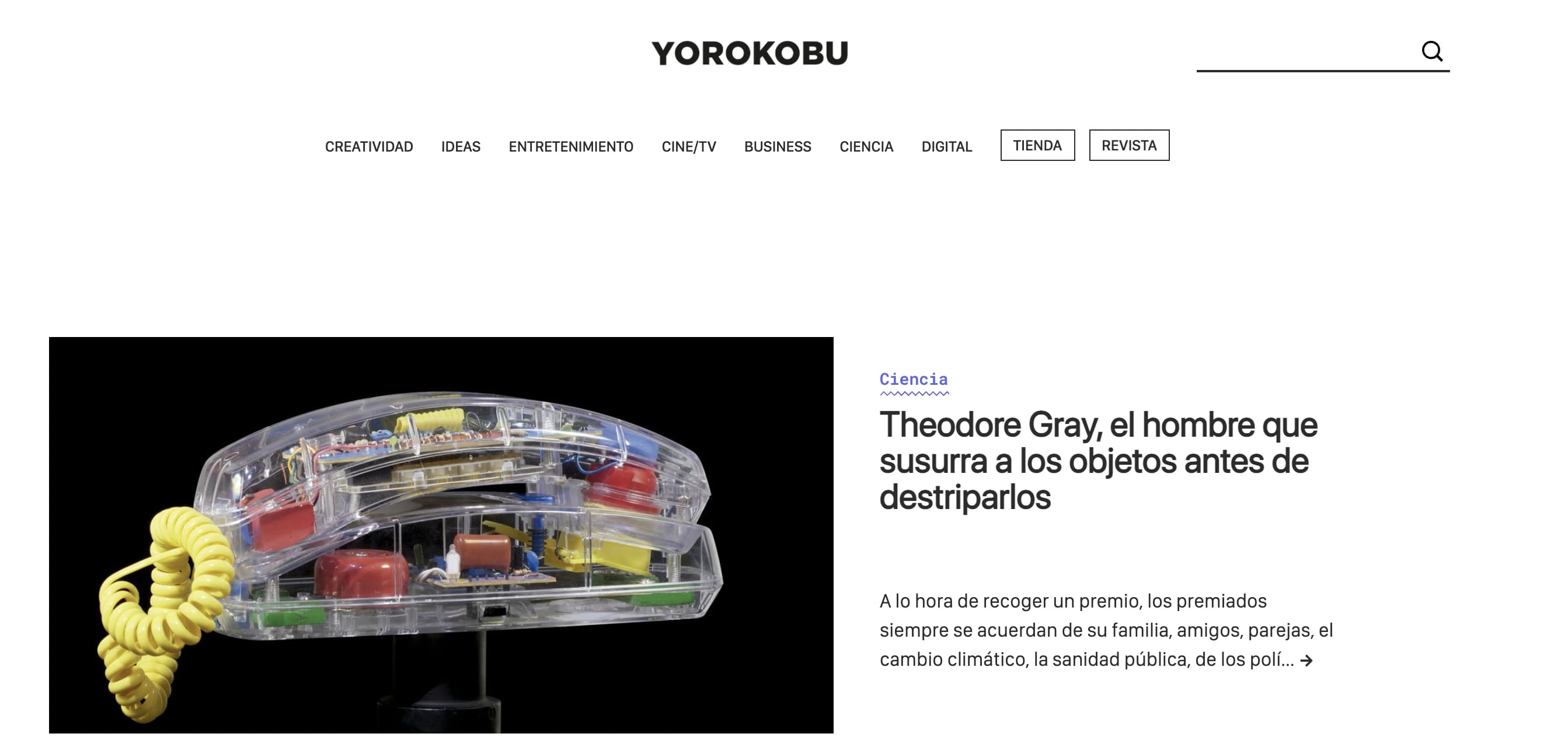Ejemplo de blog realmente interesante: Yorokobu