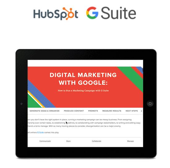 Cómo hacer co-marketing: colaboración de HubSpot y G Suite
