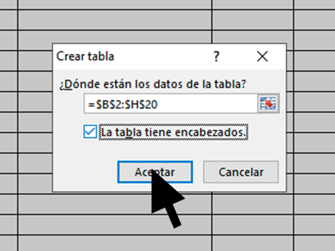 Cómo hacer un inventario en Excel: crear tabla