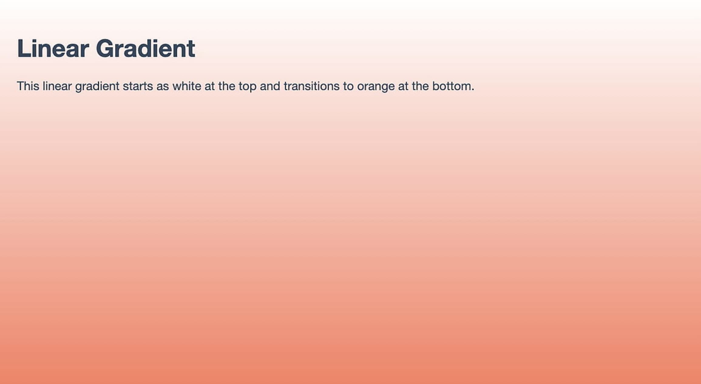 Cómo crear un degradado de color de fondo HTML