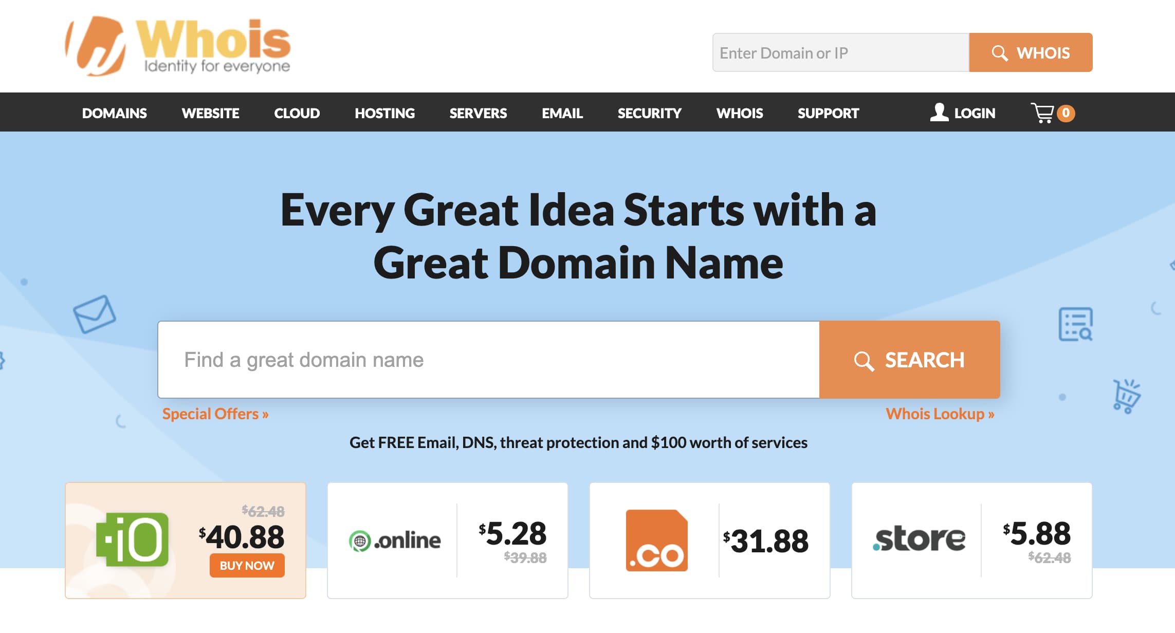 Dónde comprar un dominio y hosting: Whois
