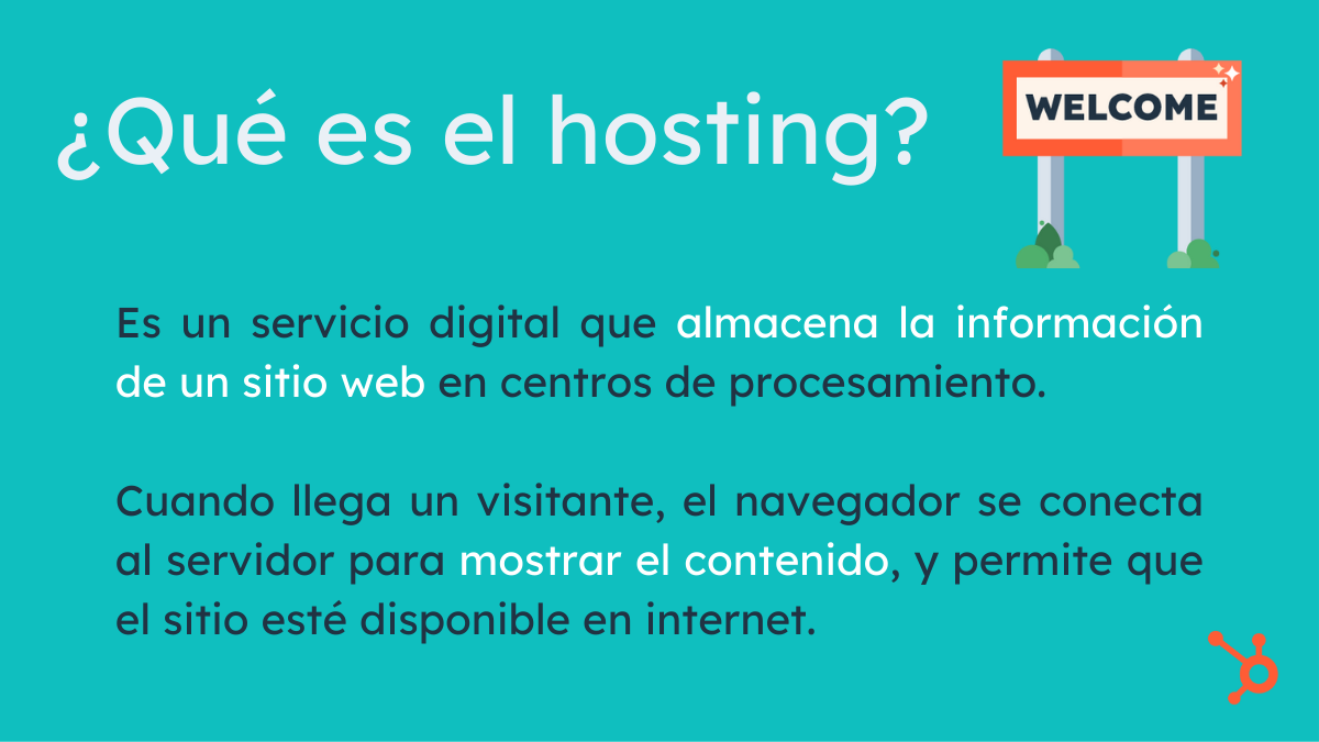 Concepto de hosting
