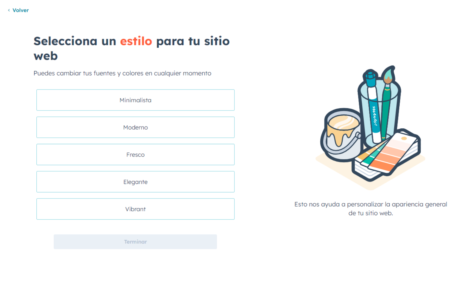 Crear página web con IA HubSpot