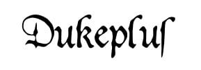 Letras caligráficas: Dukeplus