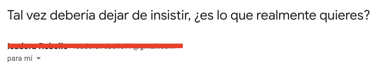 Ejemplo de asuntos para correos de ventas para dejar de insistir