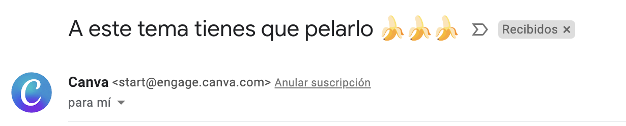 Ejemplo de asuntos para correos de ventas con mensaje original y divertido