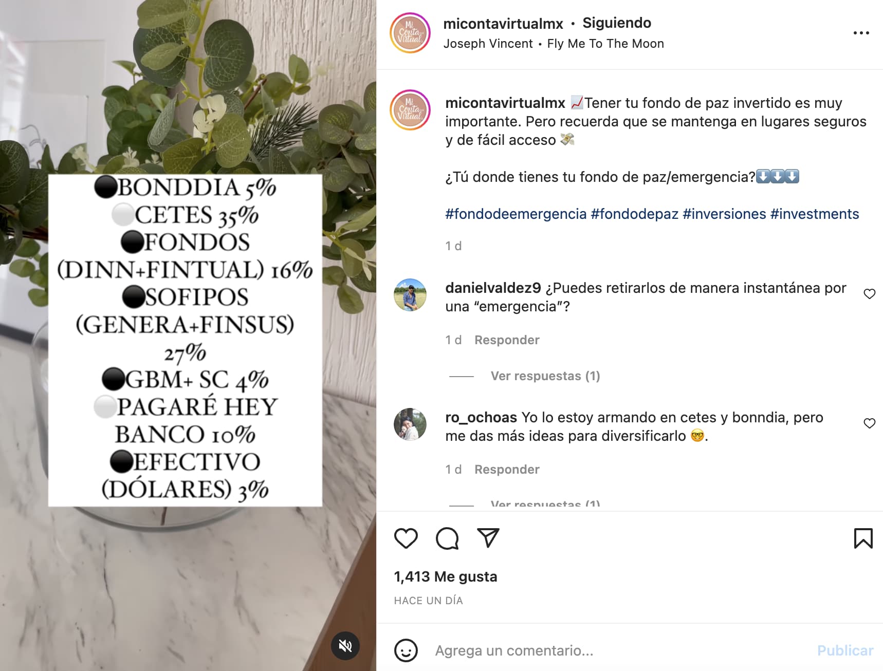 Ejemplos de reels de Instagram de empresas - Mi Contadora Virtual
