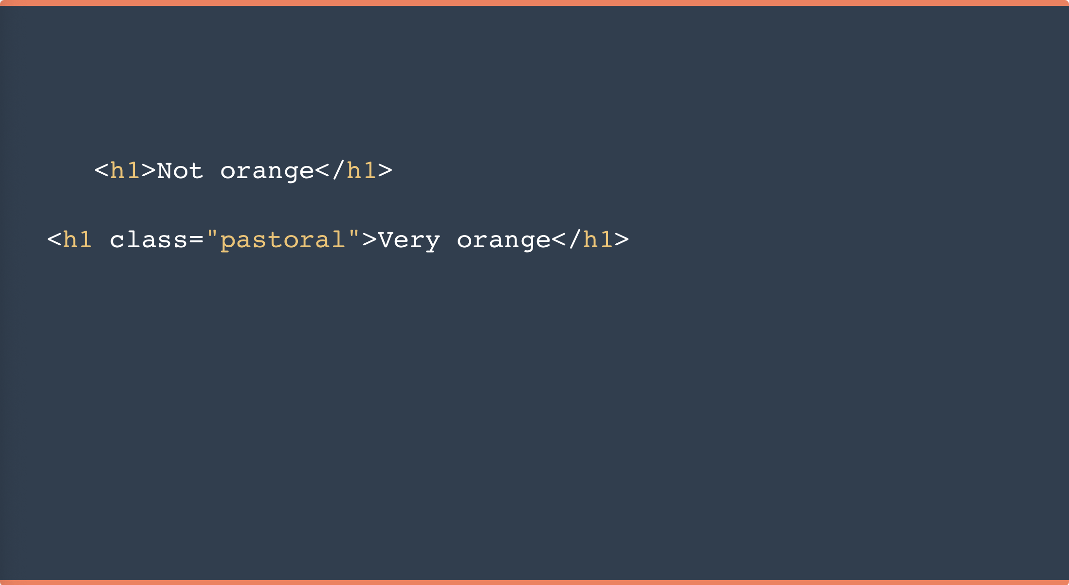 Ejemplo de archivo HTML para aplicación de un selector de clase CSS