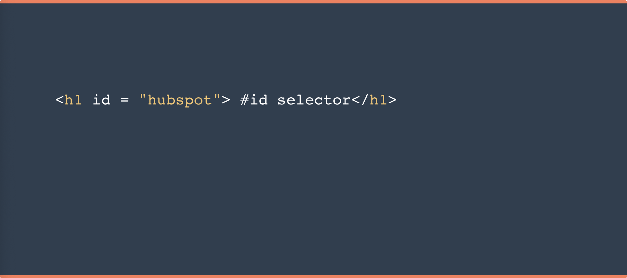 Ejemplo de archivo HTML para aplicación de un selector de ID CSS