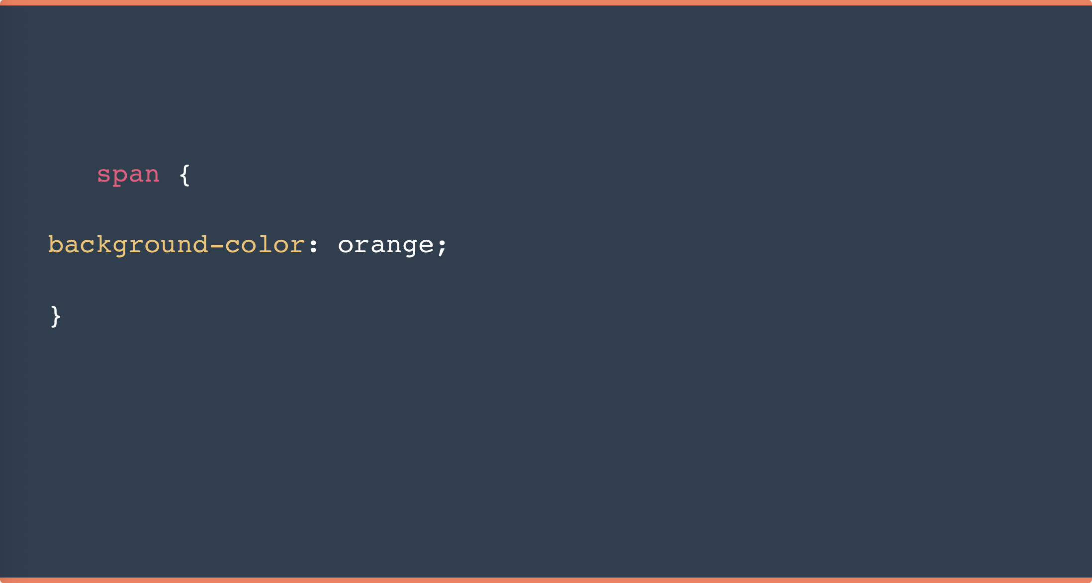 Ejemplo de archivo CSS para aplicación de un selector de tipo en HTML