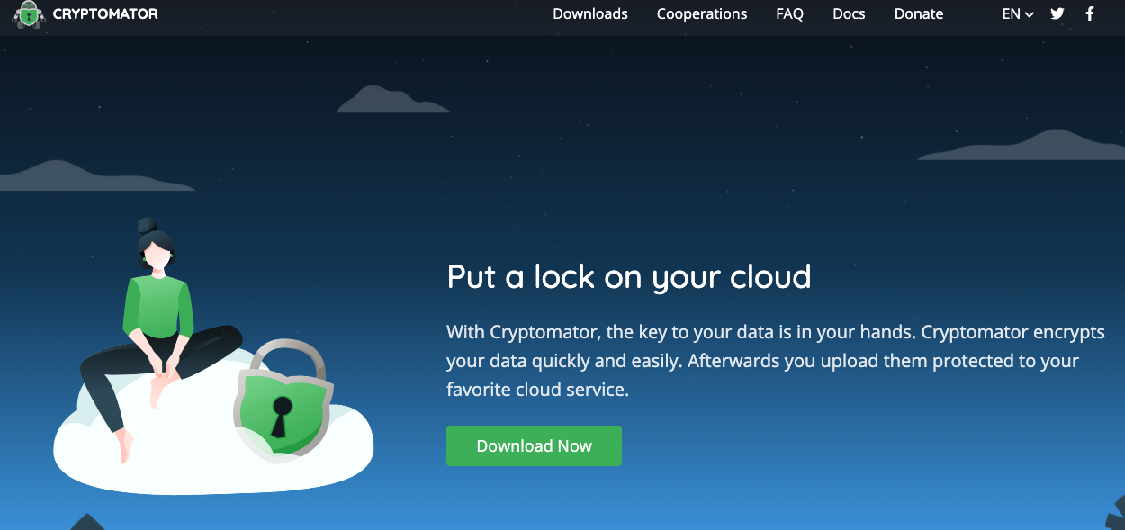 Software de encriptación de datos: Cryptomator