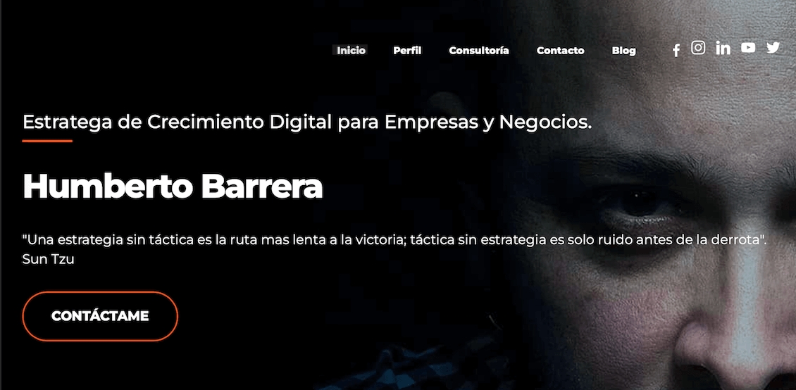 Especialista en growth hacking: Humerto Barrera