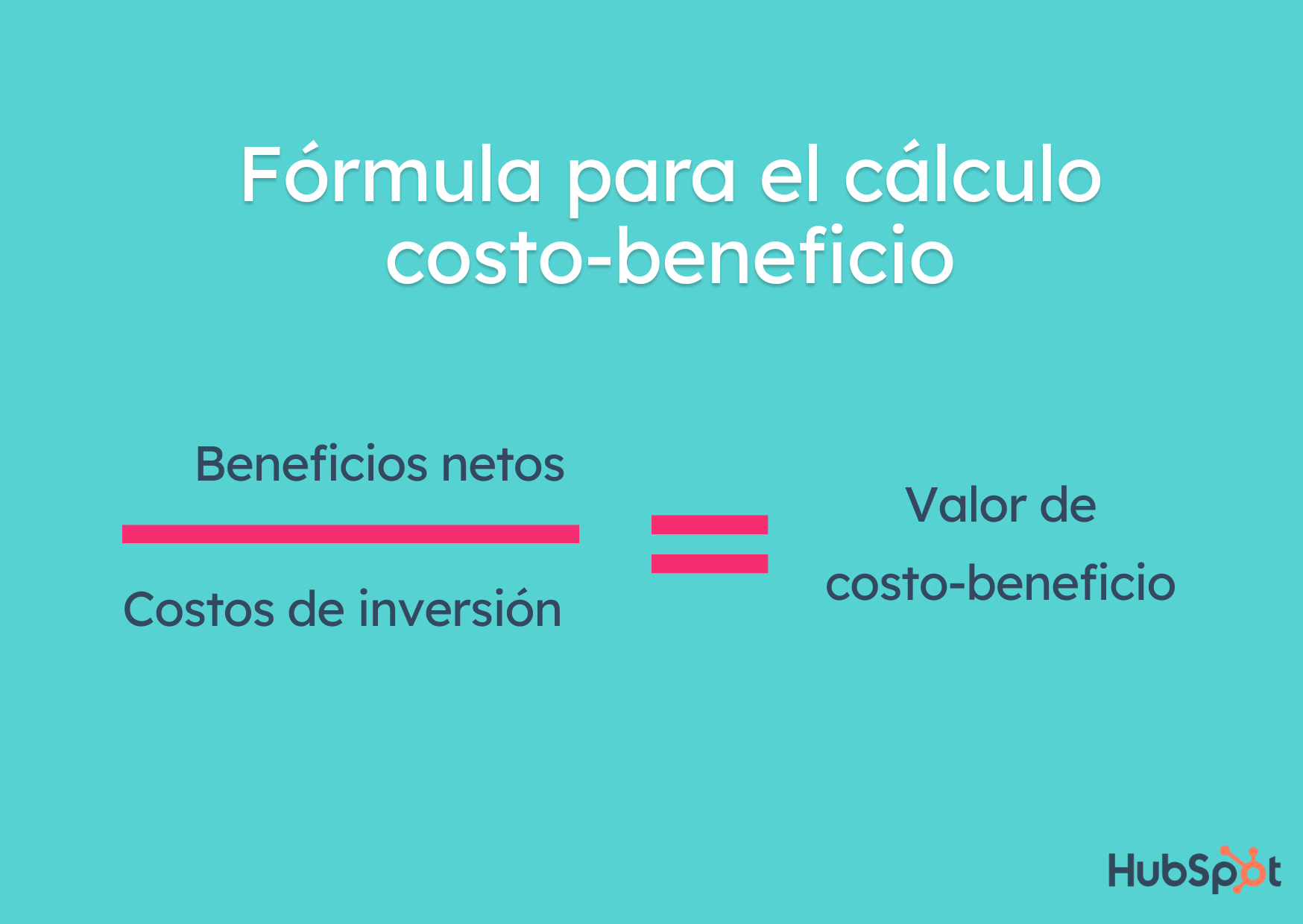 Fórmula costo-beneficio