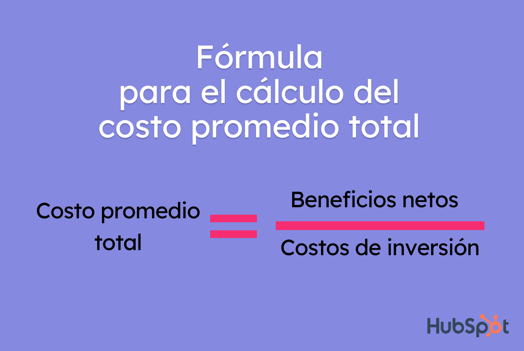 Fórmula del costo promedio total