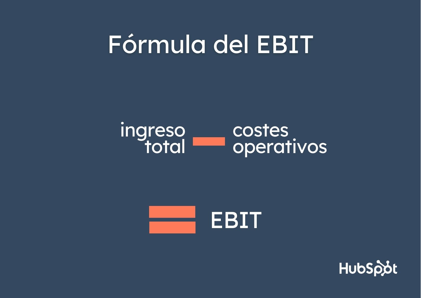 Fórmula del EBIT