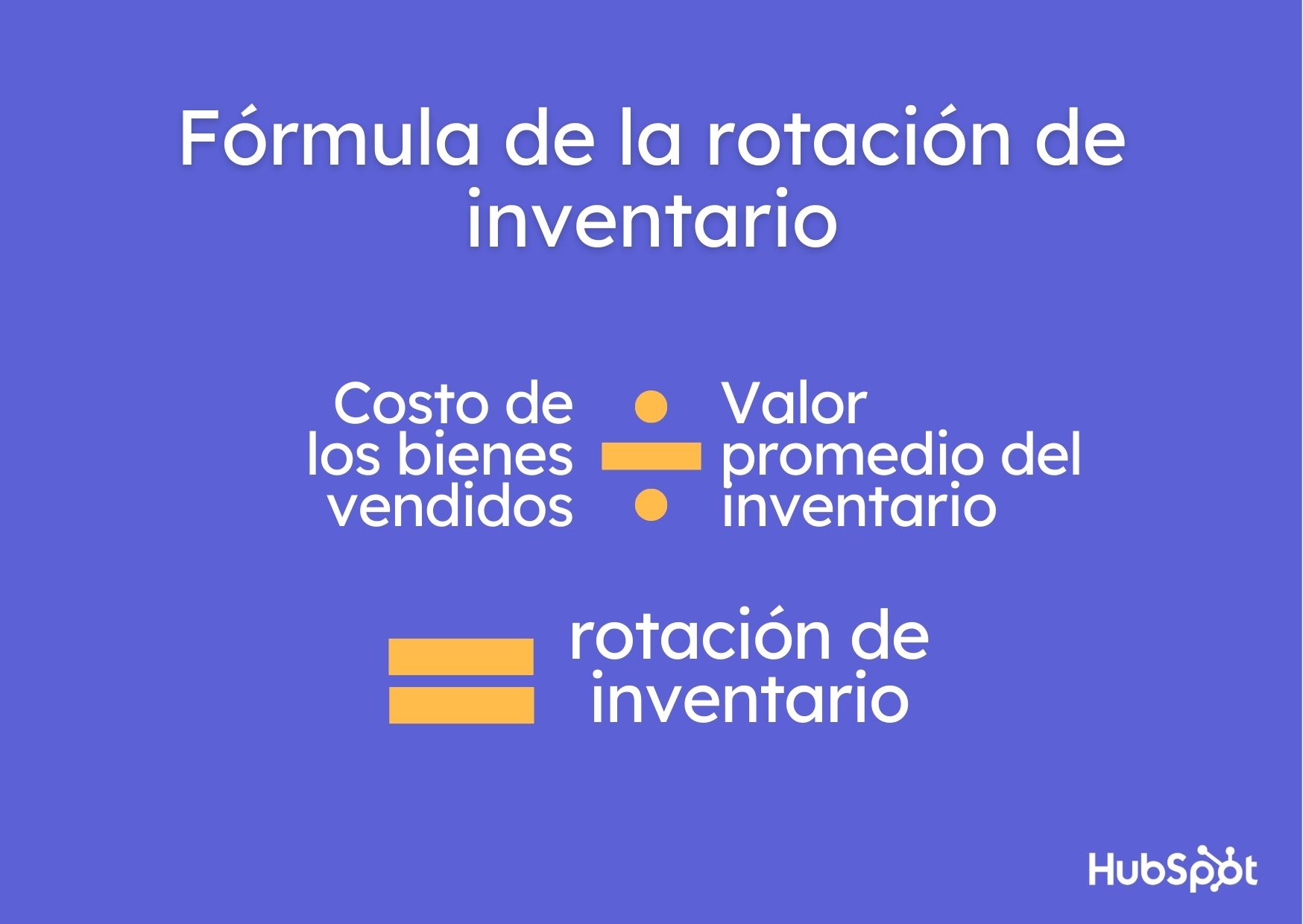 Fórmula para calcular rotación de inventario