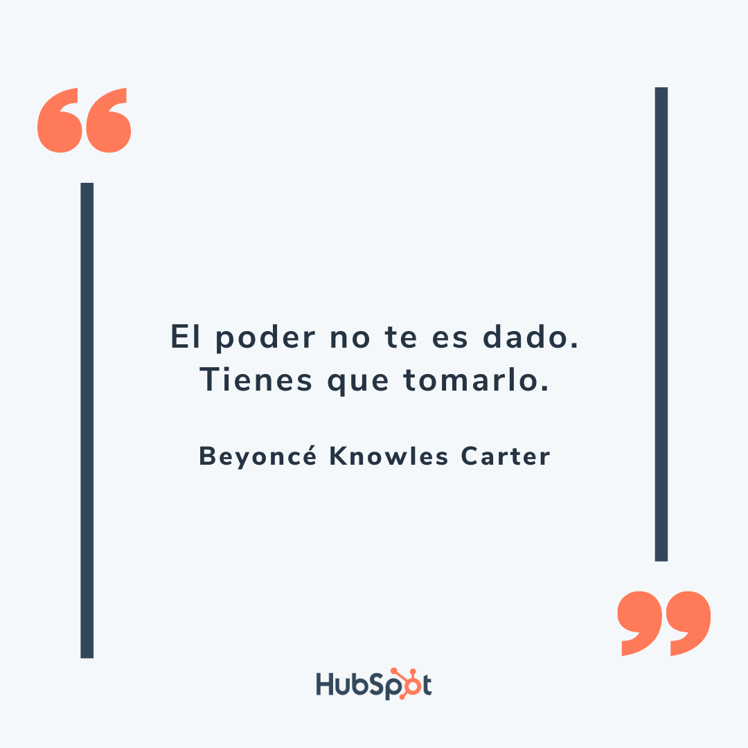 Frase de liderazgo de Beyoncé Knowles Carter