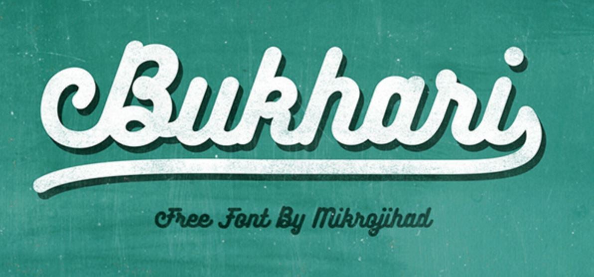 Letras caligráficas: Bukhari Script