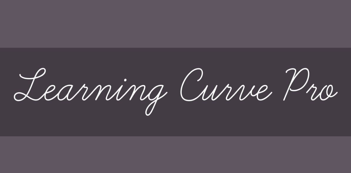 Fuentes caligráficas gratis: Learning Curve Pro