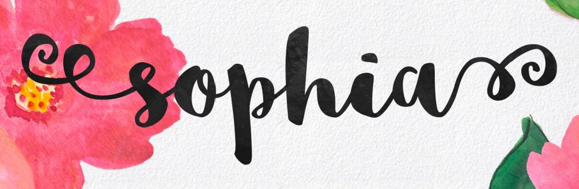 Fuentes caligráficas gratis: Sophia