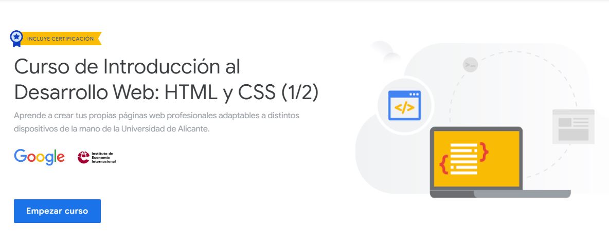 Google Actívate: curso de HTML