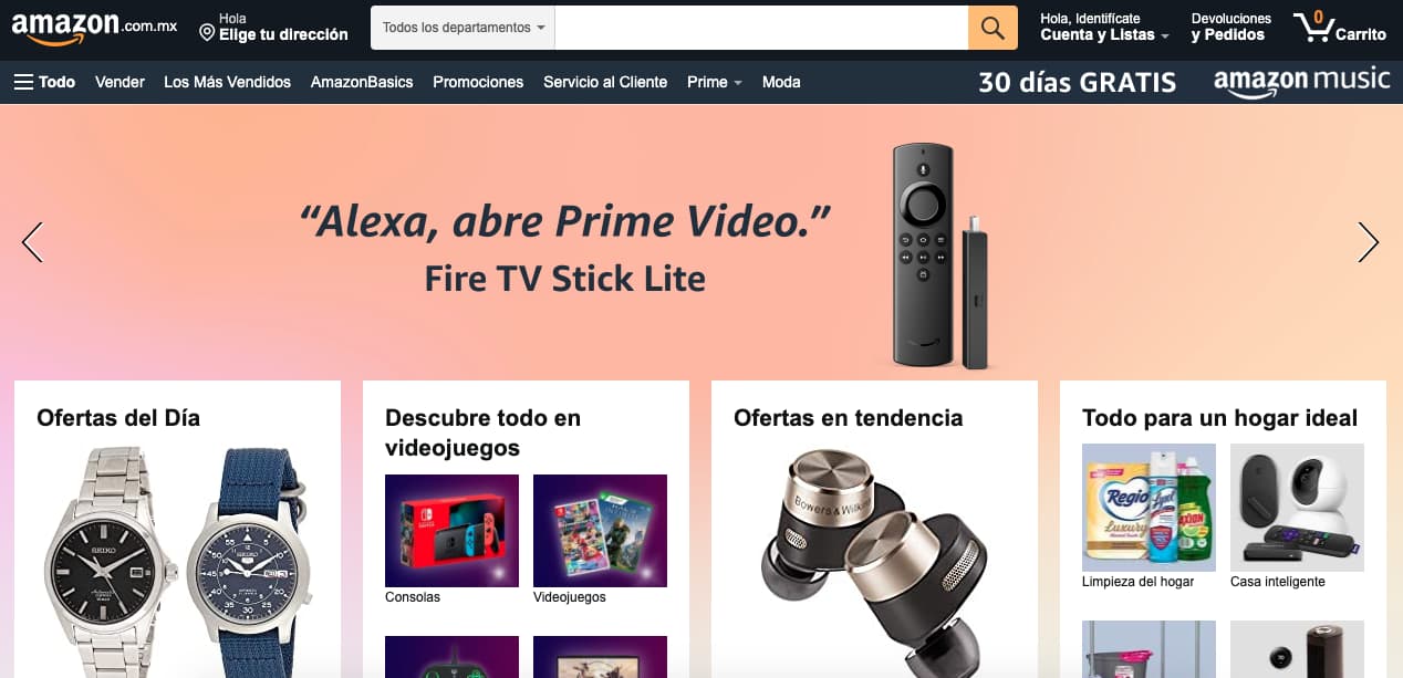 Ejemplos de innovación disruptiva: Amazon