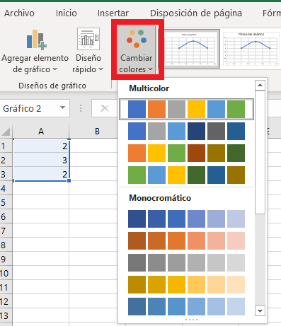 Cómo hacer línea de tiempo en Excel: colores