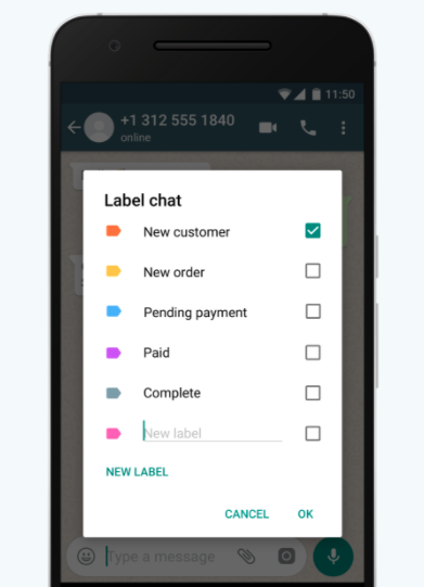 Etiquetas que WhatsApp Business para identificar chats y usuarios
