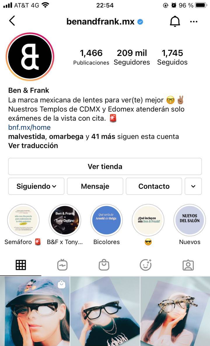 Marcas en Instagram que seguir: Ben & Frank