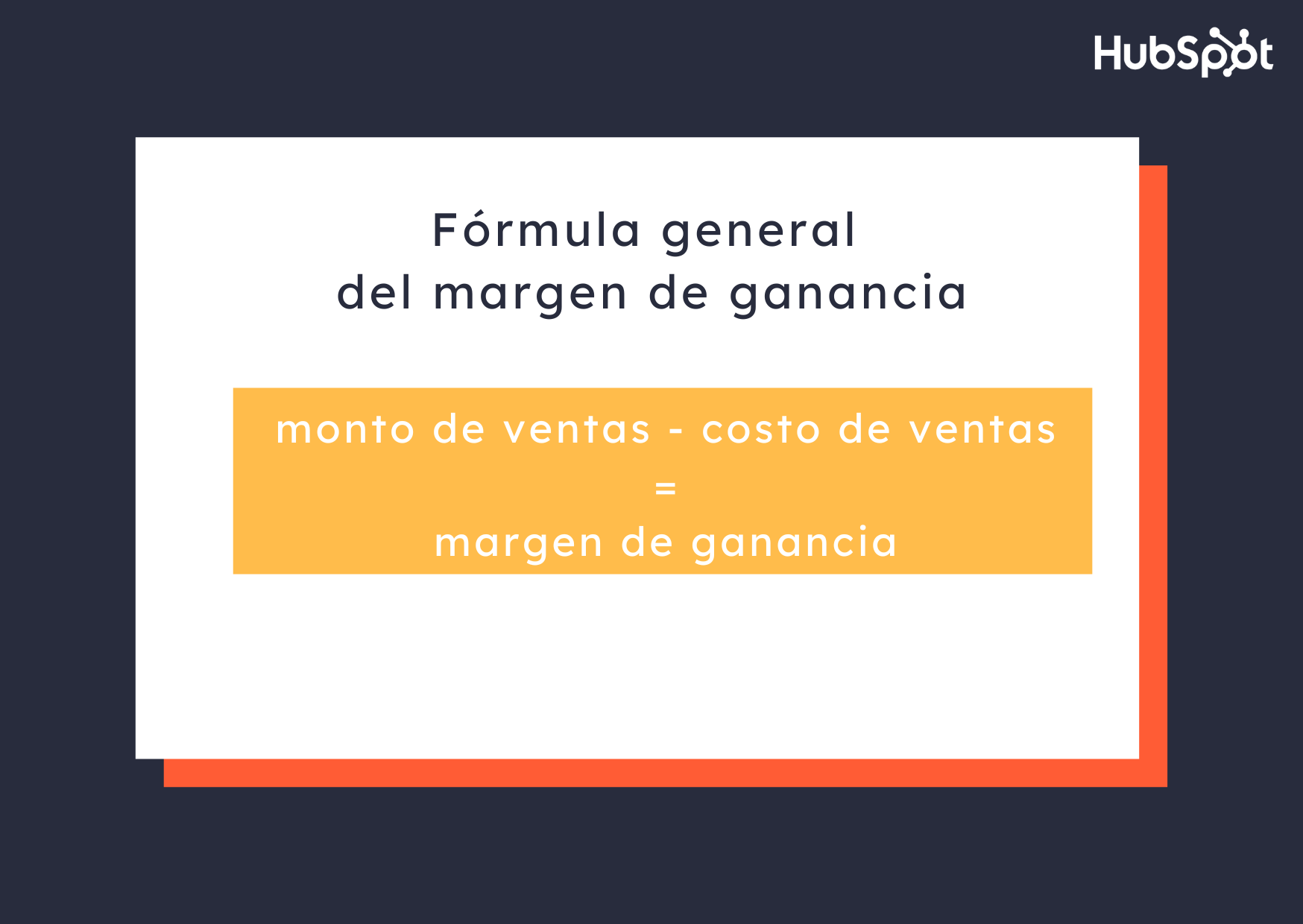 Fórmula general del margen de ganancia