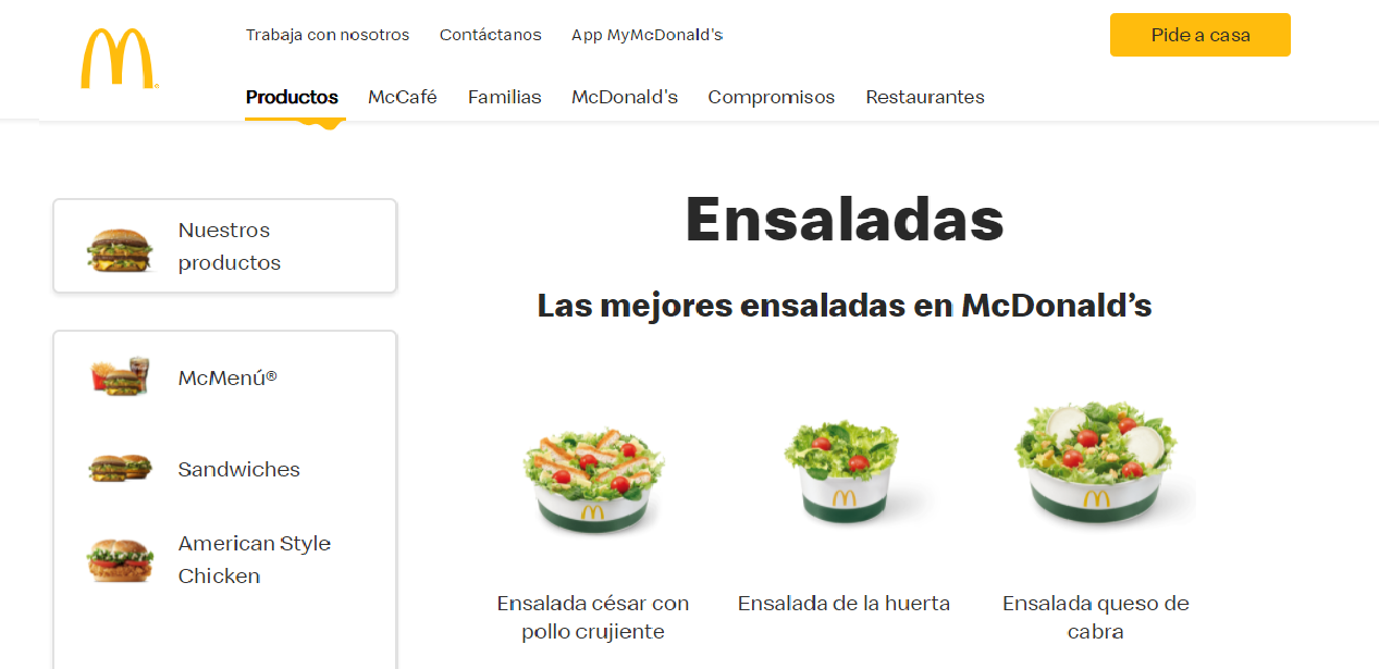 Ejemplo de Marketing mix: McDonald's